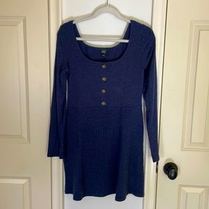 Wild Fable Navy Long-Sleeve Dress